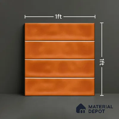 Faux Subway  Tile TL 07256 C Sintra 1005 1 ft x 1 ft Ceramic Glossy Finish - 9 mm  | 2 mm Spacer is Mandatory | Please Expect a Slight Variation of Pattern